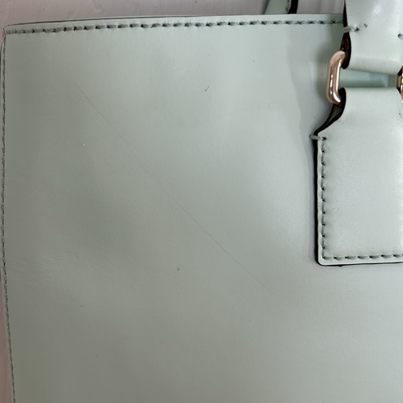 Pre owned Kate Spade New York satchel/tote with scallop details mint green - Picture 3 of 10